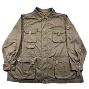 Boulder Creek Trading Company Field Jacket Men 3XL Green Canvas Military Utility